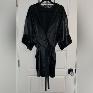 Victoria’s Secret Vintage Gold Label Satin and Chiffon Robe